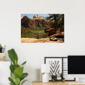 Wasserfall im Emerald Pools im Zion Nationalpark Poster (Heimbüro)