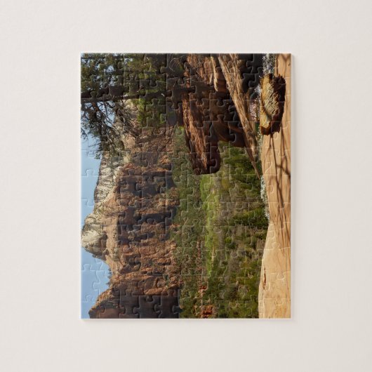 Wasserfall im Emerald Pools im Zion Nationalpark Puzzle (Vertikal)