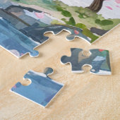 Wasserfall im Frühling Puzzle (Seite)