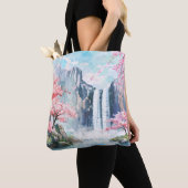 Wasserfall im Frühling Tasche (Von Nahem)