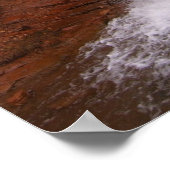 Wasserfall im Gebiet von Moab Poster (Ecke)