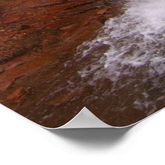 Wasserfall im Gebiet von Moab Poster (Ecke)