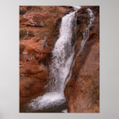 Wasserfall im Gebiet von Moab Poster (Vorne)