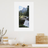 Wasserfall im Glacier Nationalpark Poster (Küche)