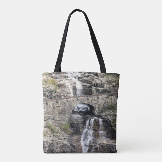 Wasserfall im Glacier Nationalpark Tasche (Rückseite)