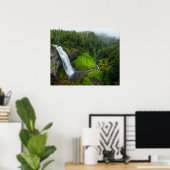 Wasserfall im Grünen Poster (Heimbüro)