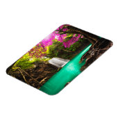 Wasserfall im Herbstwald Magnet (Linke Seite)