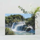 Wasserfall im Krka Nationalpark - Dalmatien, Kroat Einladung (Stehend Vorderseite)