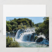 Wasserfall im Krka Nationalpark - Dalmatien, Kroat Einladung (Vorne/Hinten)