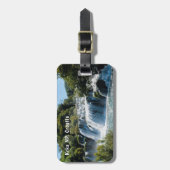 Wasserfall im Krka Nationalpark - Dalmatien, Kroat Gepäckanhänger (Vorderseite vertikal)