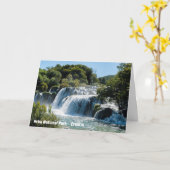 Wasserfall im Krka Nationalpark - Dalmatien, Kroat Karte (Gelbe Blume)