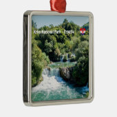 Wasserfall im Krka Nationalpark - Dalmatien, Kroat Ornament Aus Metall (Rechts)