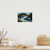 Wasserfall im Krka Nationalpark - Dalmatien, Kroat Poster (Küche)