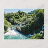 Wasserfall im Krka Nationalpark - Dalmatien, Kroat Postkarte (Vorderseite)
