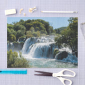 Wasserfall im Krka Nationalpark - Dalmatien, Kroat Seidenpapier (Handwerk)