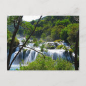 Wasserfall im Krka Nationalpark - Kroatien - Postk Postkarte (Vorderseite)