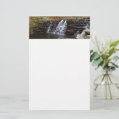 Wasserfall im Laurel Hill Staat Park I Briefpapier (Stehend Vorderseite)