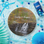 Wasserfall im Laurel Hill Staat Park I Pappteller (Party)