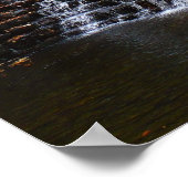 Wasserfall im Laurel Hill Staat Park I Poster (Ecke)
