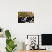Wasserfall im Laurel Hill Staat Park I Poster (Heimbüro)