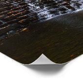 Wasserfall im Laurel Hill Staat Park I Poster (Ecke)