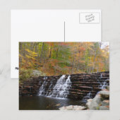 Wasserfall im Laurel Hill Staat Park I Postkarte (Vorne/Hinten)