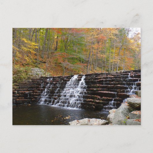 Wasserfall im Laurel Hill Staat Park I Postkarte (Vorderseite)