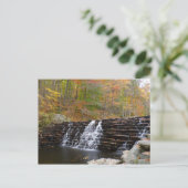 Wasserfall im Laurel Hill Staat Park I Postkarte (Stehend Vorderseite)