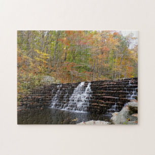 Wasserfall im Laurel Hill Staat Park I Puzzle
