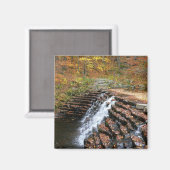 Wasserfall im Laurel Hill State Park II Magnet (Vorderseite/Rückseite)