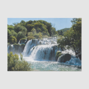 Wasserfall im Nationalpark Krka - Dalmatien, Kroat Seidenpapier
