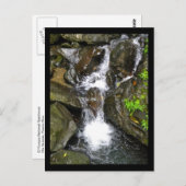Wasserfall im Nationalwald El Yunque Postkarte (Vorne/Hinten)