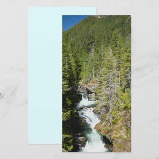 Wasserfall im olympischen Nationalwald (Vorne/Hinten)