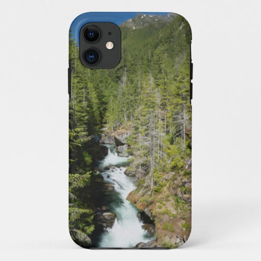 Wasserfall im olympischen Nationalwald Case-Mate iPhone Hülle (Rückseite)