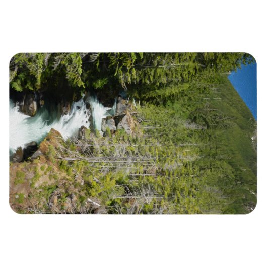 Wasserfall im olympischen Nationalwald Magnet (Horizontal)