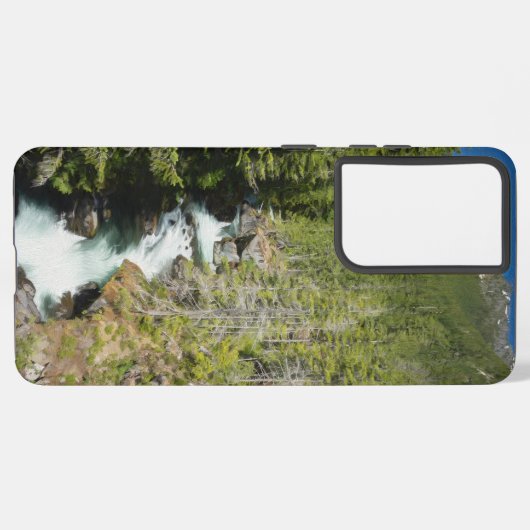 Wasserfall im olympischen Nationalwald Samsung Galaxy Hülle (Linke Seite)