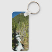 Wasserfall im olympischen Nationalwald Schlüsselanhänger (Rückseite)