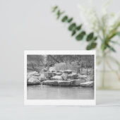 Wasserfall im Park Postkarte (Stehend Vorderseite)