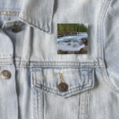 Wasserfall im Schaf-Fluss in Rocky Mountains Button (Beispiel)