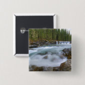 Wasserfall im Schaf-Fluss in Rocky Mountains Button (Vorne & Hinten)