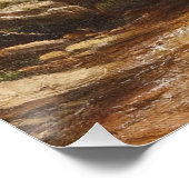 Wasserfall im Wald - George Hetzel Poster (Ecke)