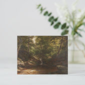 Wasserfall im Wald - George Hetzel Postkarte (Stehend Vorderseite)