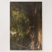 Wasserfall im Wald - George Hetzel Puzzle (Vertikal)