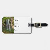 Wasserfall im Wald Gepäckanhänger (Vorderseite horizontal)