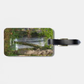 Wasserfall im Wald Gepäckanhänger (Rückseite horizontal)