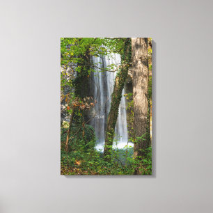 Wasserfall im Wald Leinwanddruck