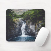 Wasserfall im Wald Mousepad (Mit Mouse)