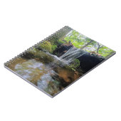 Wasserfall im Wald Notizblock (Linke Seite)