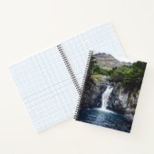 Wasserfall im Wald Notizblock (Innenseite)