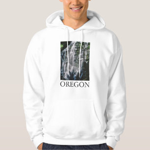 Wasserfall im Wald, Oregon Hoodie